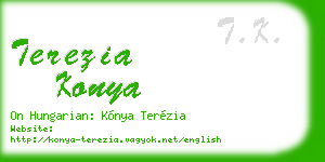 terezia konya business card
